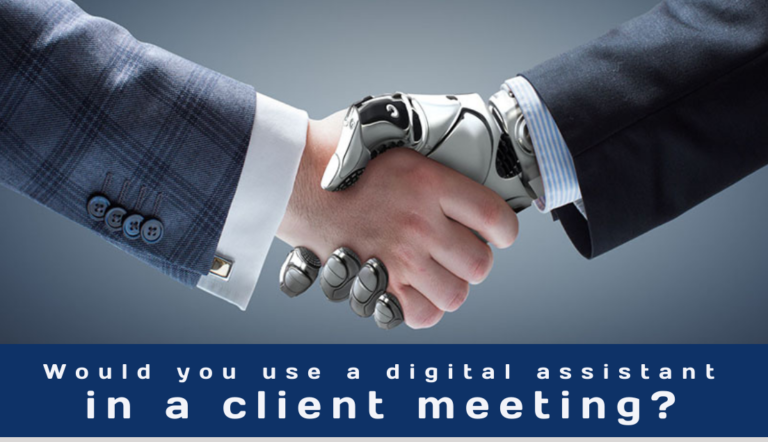 Digital assistants in client meetings